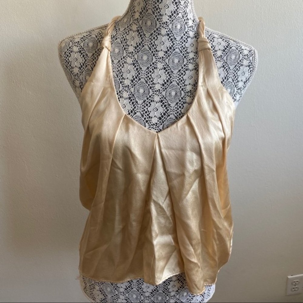 Aritzia Wilfred Little Moon 100% Silk Cream Tank